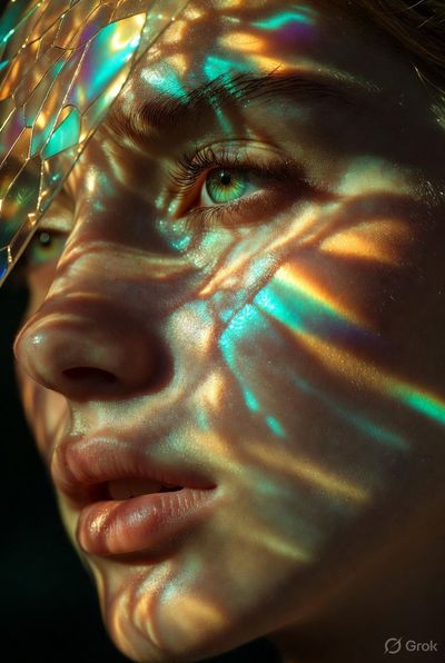 Prismed Beauty: A Cinematic Close-Up
