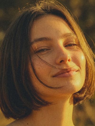 Golden Hour Glow on a Youthful Portrait