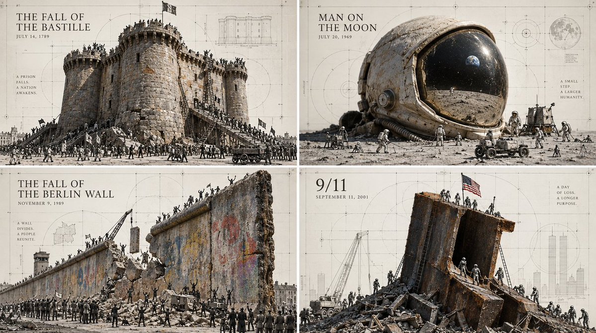 Tiny civilization thrives on monumental object of history