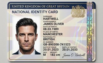 The Essence of Identity: A Hyper-Realistic UK ID Card
