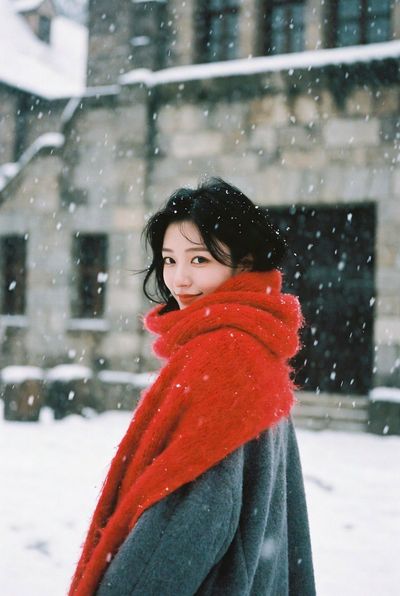Joyful Winter Whimsy: A Snapshot of Elegance