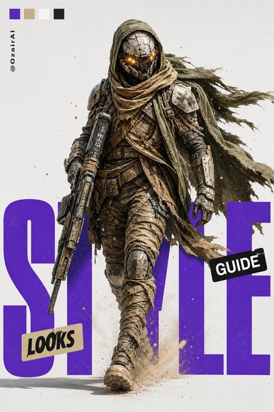 Desert Sentinel Breaking Through Typography