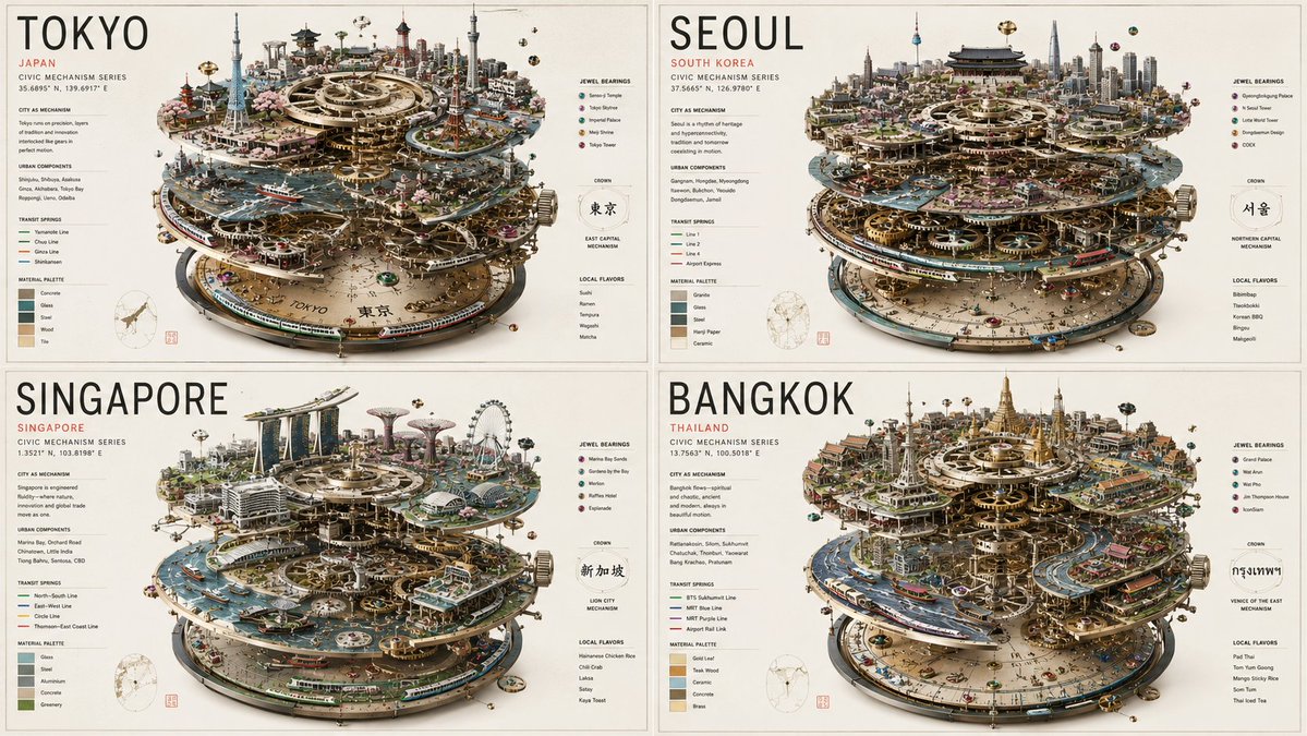 Tokyo explodes into view as a luxury mechanical watch
