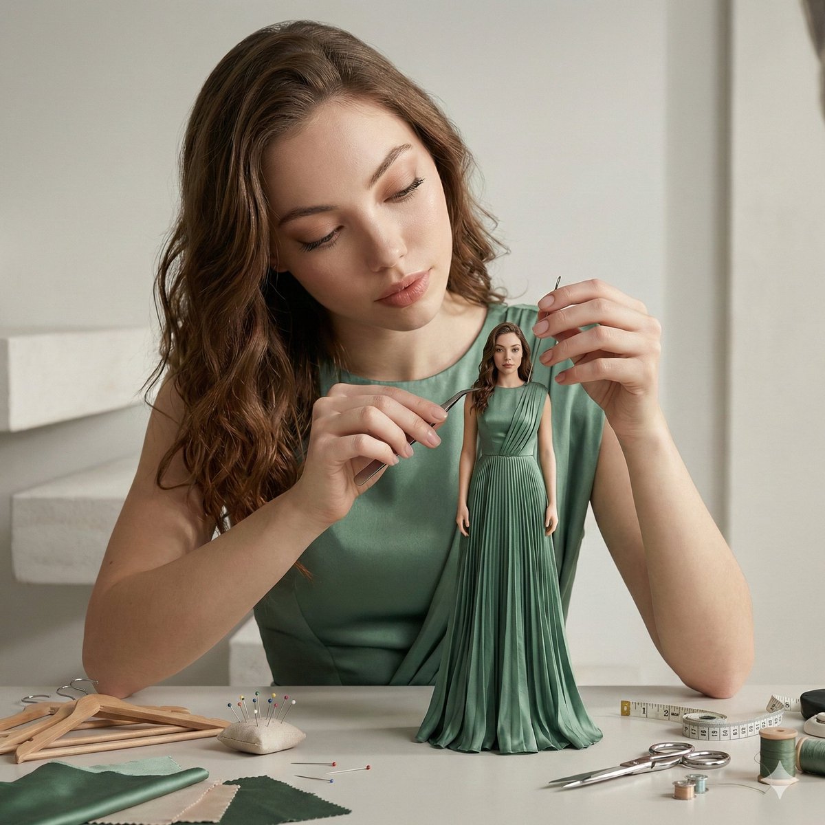 Miniature Fashion Masterpiece: A Tailored Reality