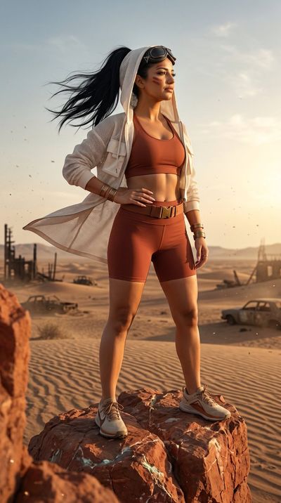 Wasteland Warrior: A Commanding Presence in the Desert