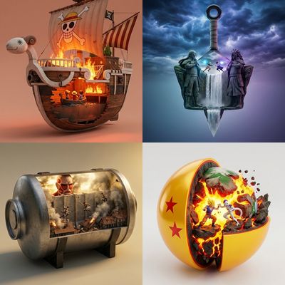 Unveiling Cinematic Wonders: 3D Prop Cross-Sections