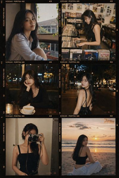 Six candid moments capture an Indonesian woman's nostalgic beauty