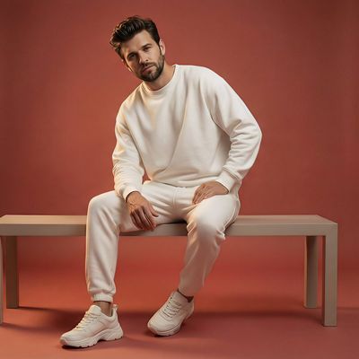 Effortless Cool: Modern Lounge Fashion Portrait