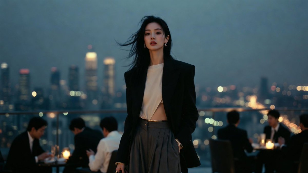 Elegance Above the City: A Portrait of Power