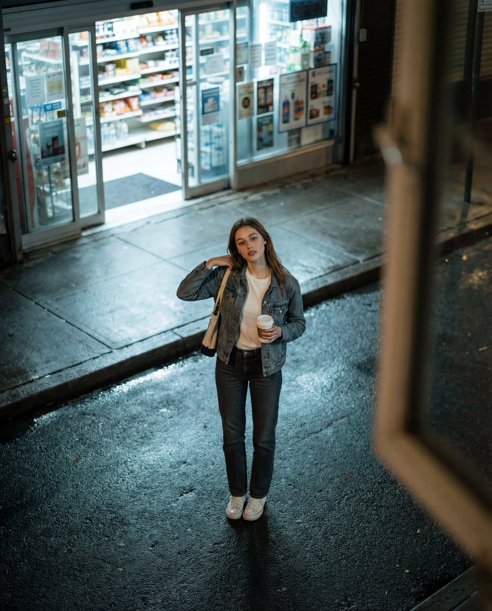 Chilled Street Style in a Quiet Moment