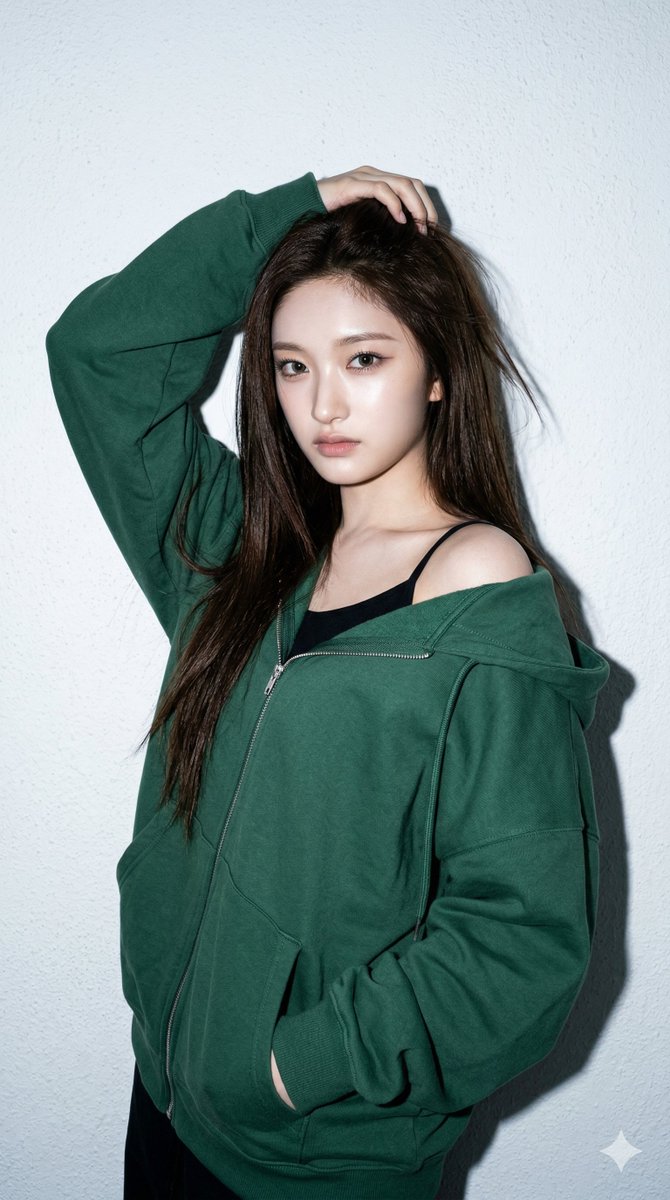 Wonyoung in Casual Loungewear: Sharp Detail and Edgy Minimalism