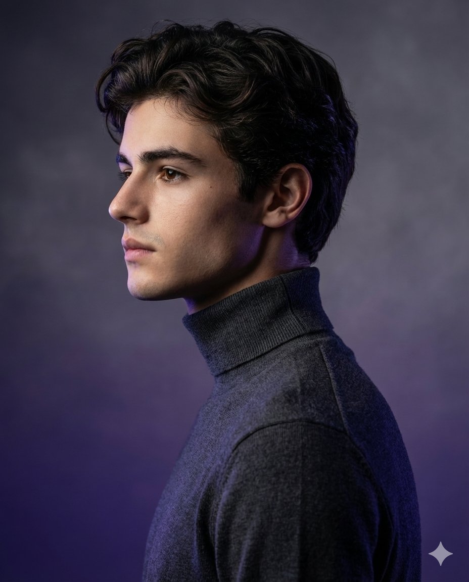 Futuristic Elegance: A High-Fashion Portrait