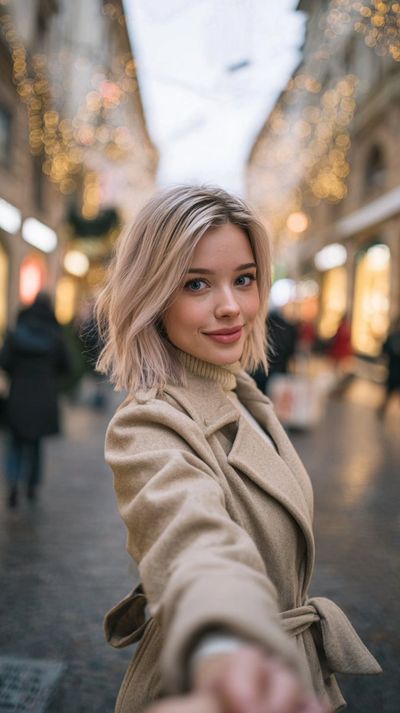A Walk Through a Festive European Evening