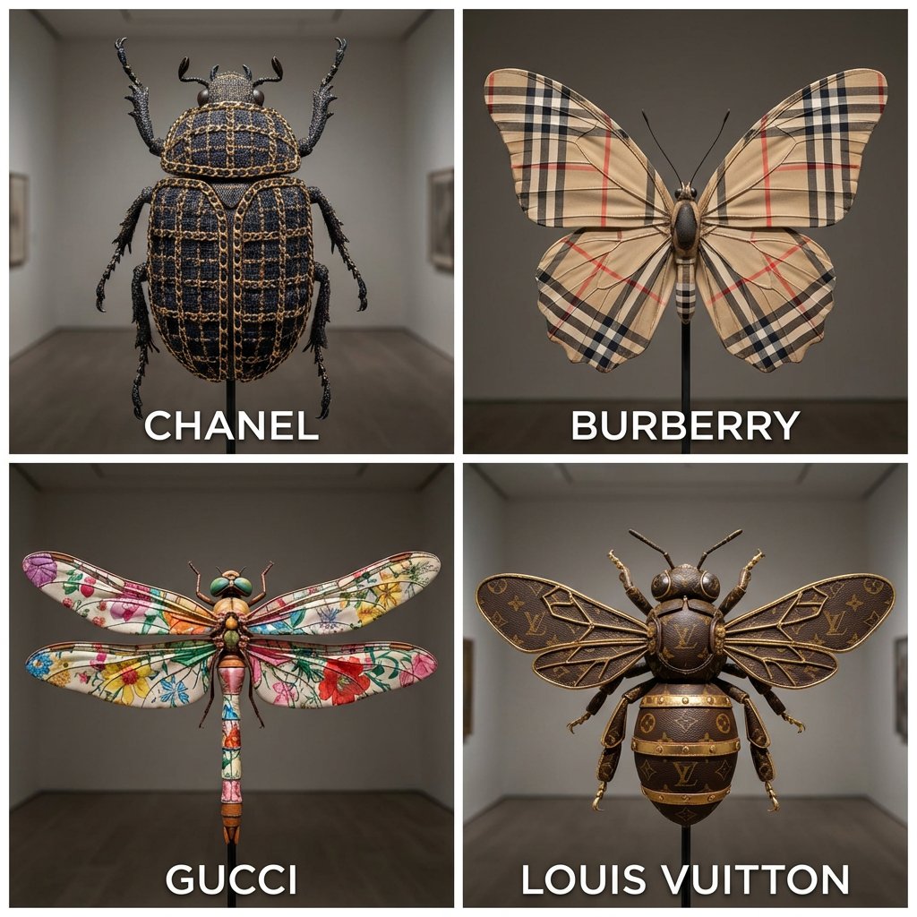 Insects Transformed into Haute Couture