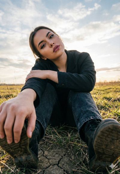 Grounded Elegance: A Cinematic Portrait