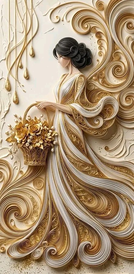 The Art of Elegance: A Sculptural Paper Quilling Masterpiece