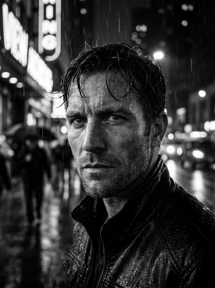Neon Noir: Rain-soaked Elegance