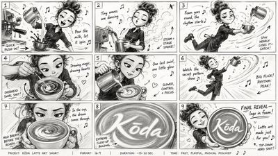 Latte Art Symphony: A Playful Journey