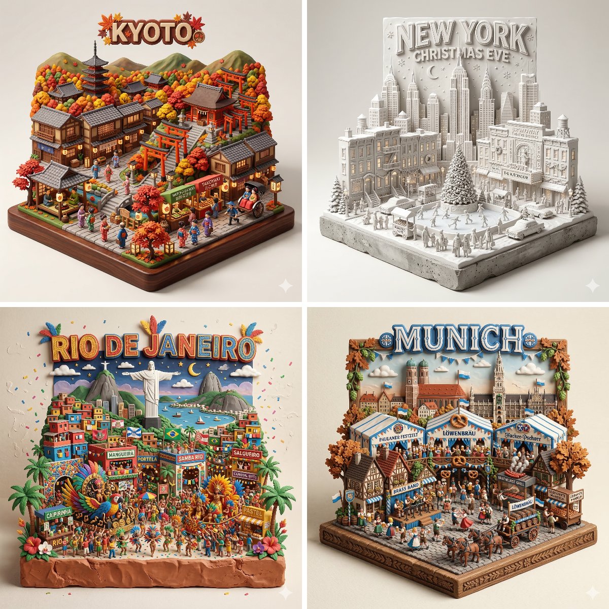 A Pixar-Style Clay World of [CITY_NAME] in [SEASONAL_EVENT]