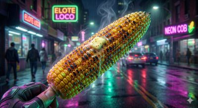 Neon Bites: A Culinary Dreamscape