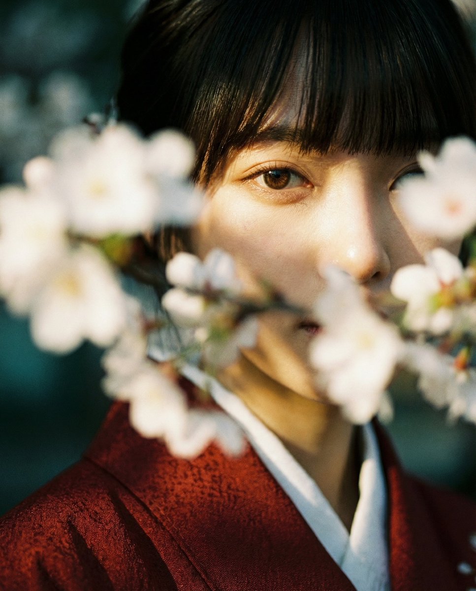 Whispers of Blossoms: A Wabi-Sabi Moment
