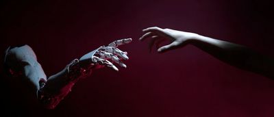 The Divine Touch: Human Meets Machine in Cyberpunk Rebirth