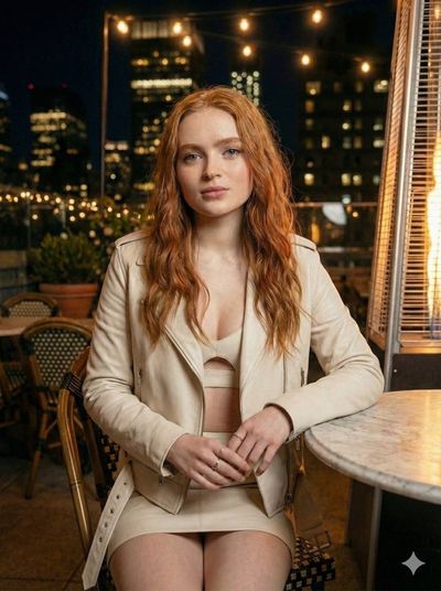 Sadie Sink's Urban Night Glow