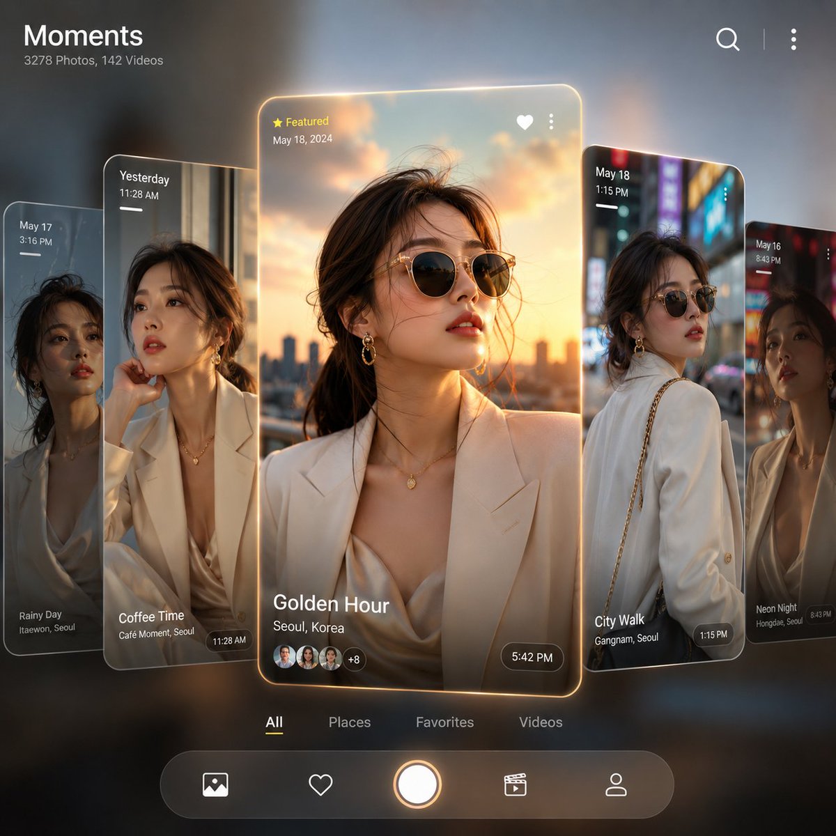 A Luxury Fashion Gallery in a Smartphone Layout
