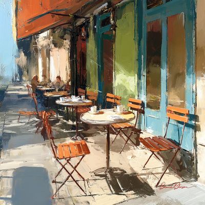 Morning Calm at the Corner Café