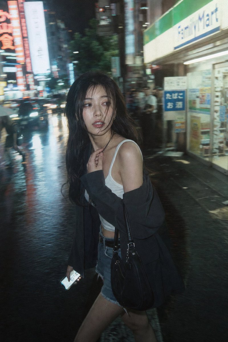 Fleeting Neon Glance in Shibuya