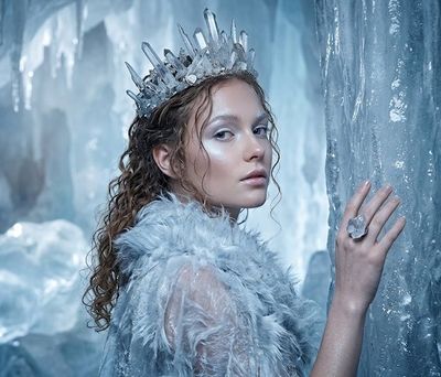 Frozen Majesty: The Ice Queen's Gaze