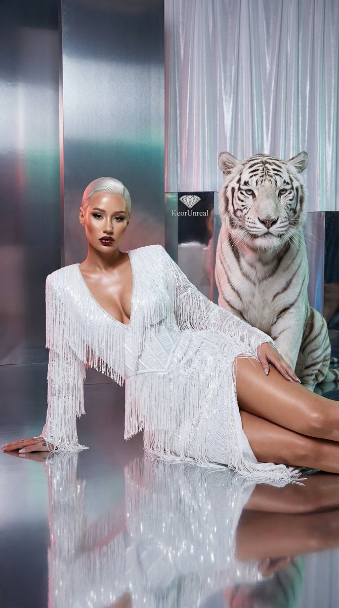 Luxury Meets Wild: Celebrity Fashion with a Majestic Tiger