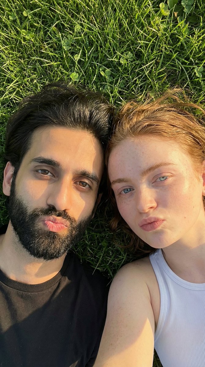 Golden Hour Selfie on Lush Grass