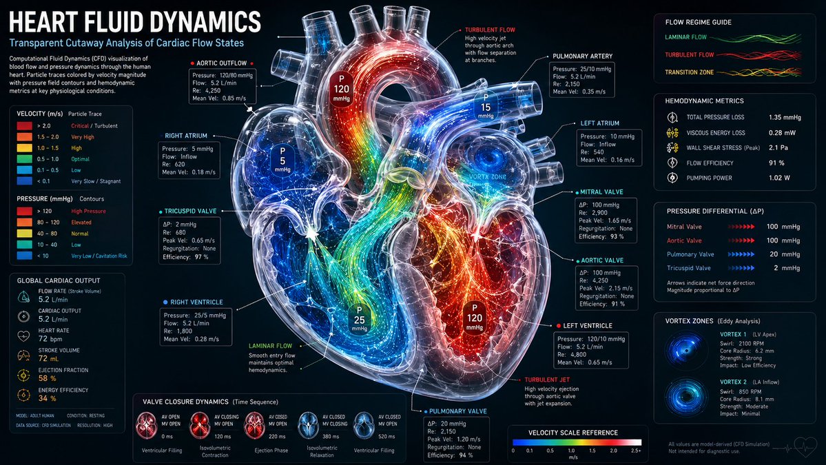 Heart Dynamics: A Fluid Visualization Masterpiece