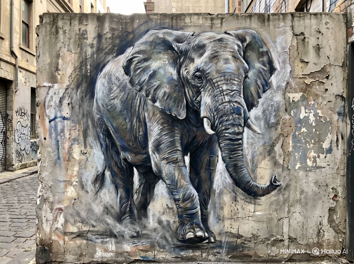 Urban Harmony in Chalk Pastels