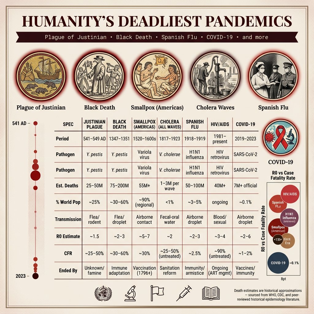Pandemics Through the Ages: A Deadly Timeline