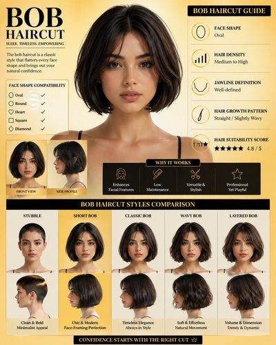 The Ultimate Bob Haircut Guide: A Visual Masterpiece