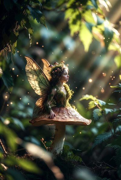 Fairy in the Enchanted Forest: A Dreamy Vision