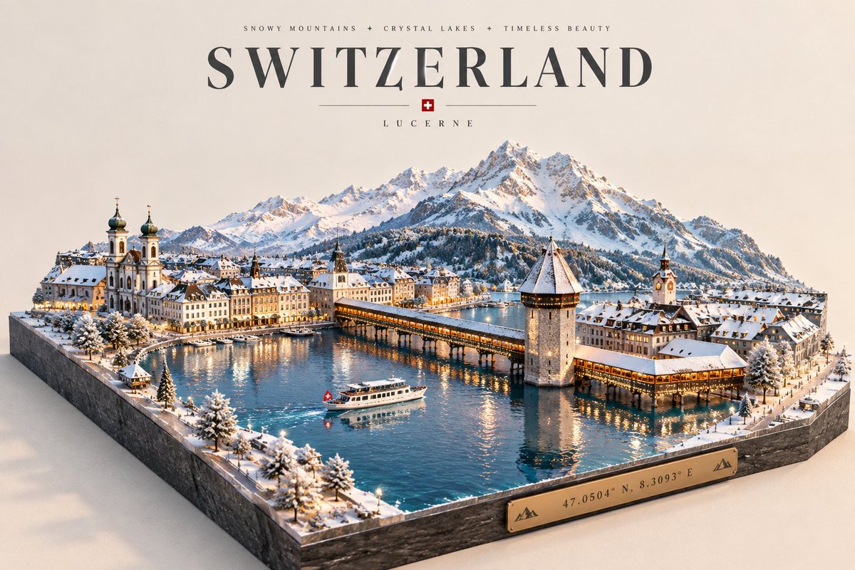 Luxury 3D miniature city diorama on dark stone base with warm lighting