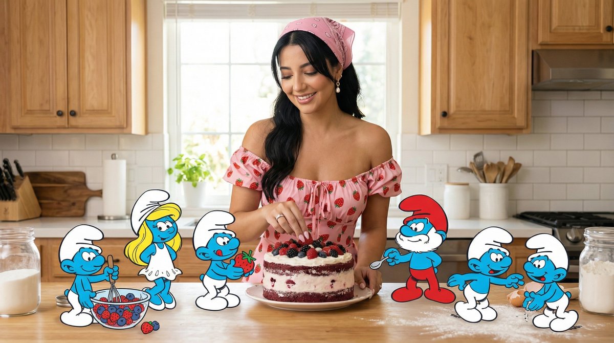 Whimsical Baking in a Photoreal Kitchen