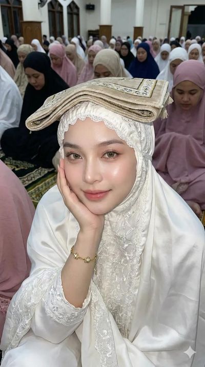Grace and Reverence: A Portrait of Tranquility in Ramadan
