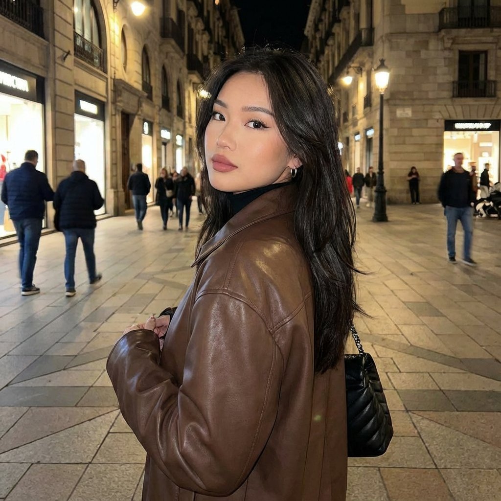 Urban Elegance: Nighttime Confidence