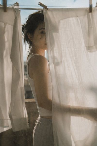 A Quiet Moment in the Laundry