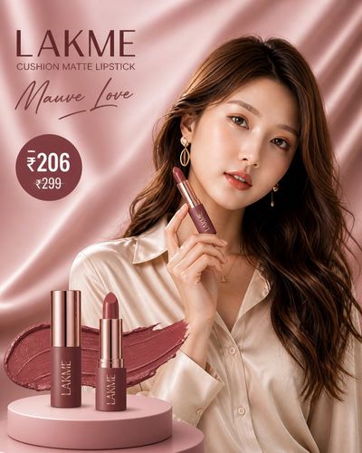 Soft Mauve Elegance Cosmetic Ad