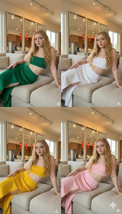 Chic Trifecta: A Fashionable Fusion of Stars