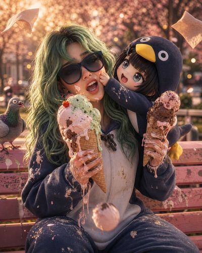 Ice Cream Heist at Golden Hour