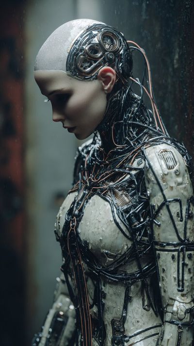 A Glimpse of a Cybernetic Soul in the Rain