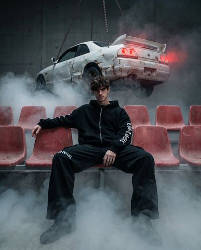 Urban Rebel in Abandoned Stadium