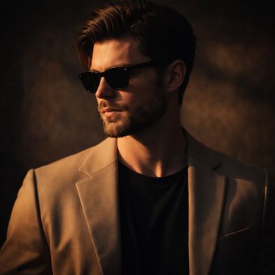 Golden Hour Elegance: A Stylish Portrait
