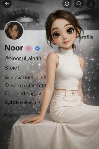 Elegant Anime Essence: Noor's Aesthetic Realm